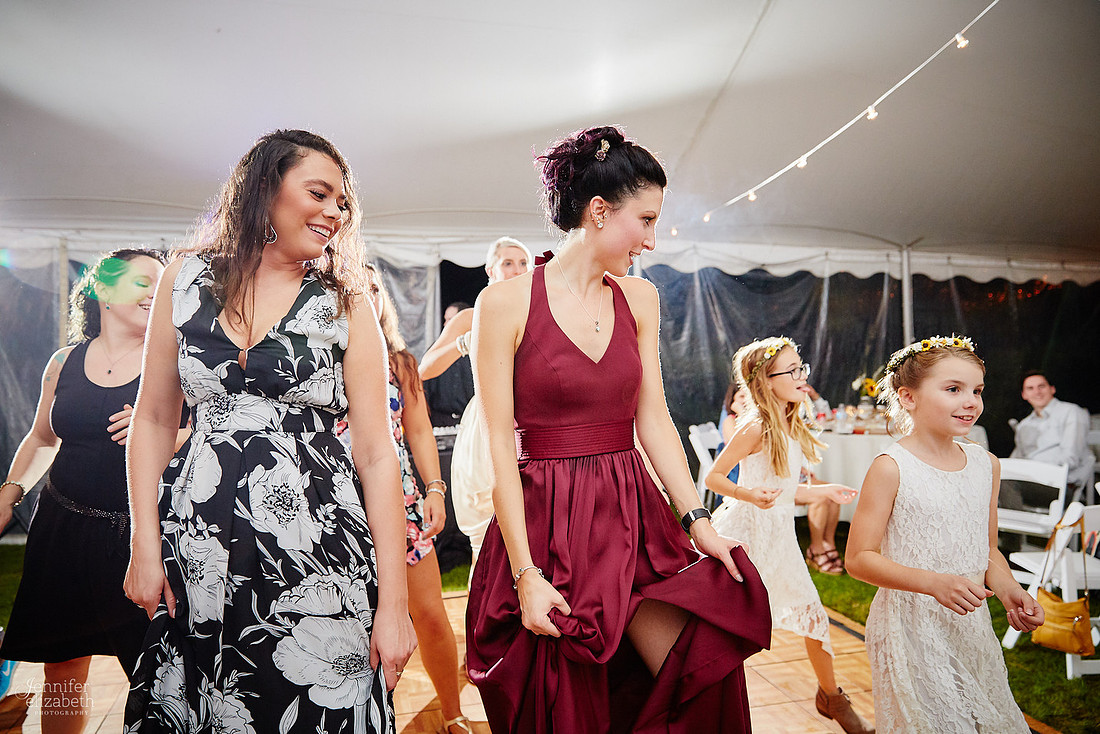 Allyson and Joe's Fall Backyard Wedding in Novelty