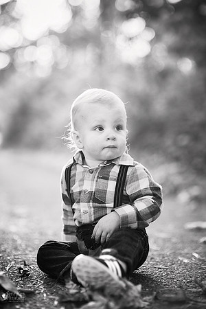 Jaxson: First Birthday Portrait Session at Station Road Bridge in Brecksville