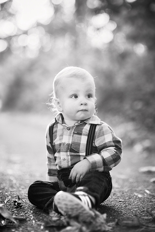 Jaxson: First Birthday Portrait Session at Station Road Bridge in Brecksville