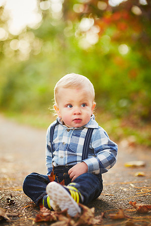 Jaxson: First Birthday Portrait Session at Station Road Bridge in Brecksville