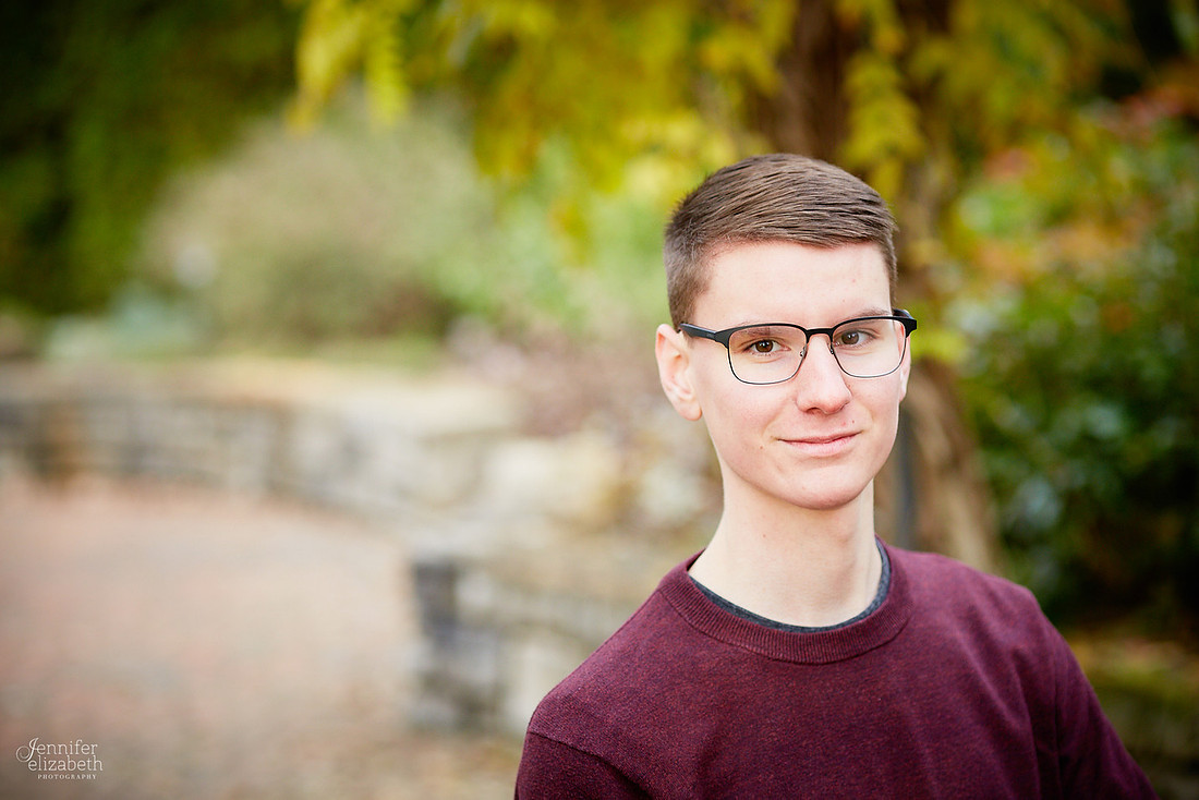 Paul: Senior Portrait Session at Inniswood Metro Gardens