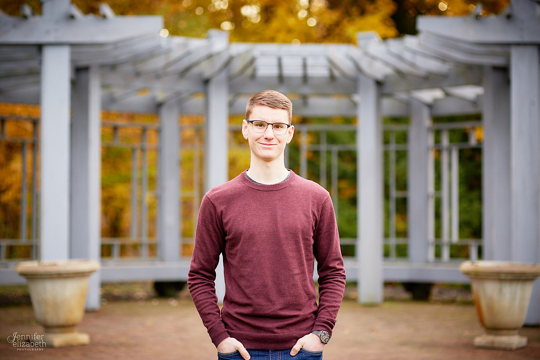 Paul: Senior Portrait Session at Inniswood Metro Gardens