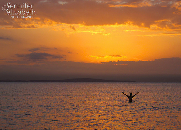 Man on Beach in Mallorca, Spain