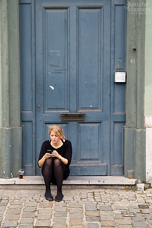 Woman in Ghent, Belgium