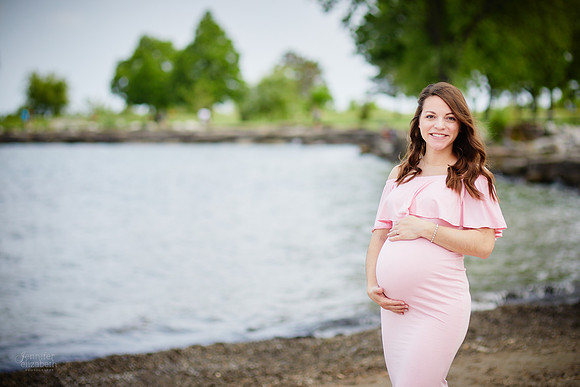 Gina: Maternity Portrait Session at Edgewater Park in Cleveland