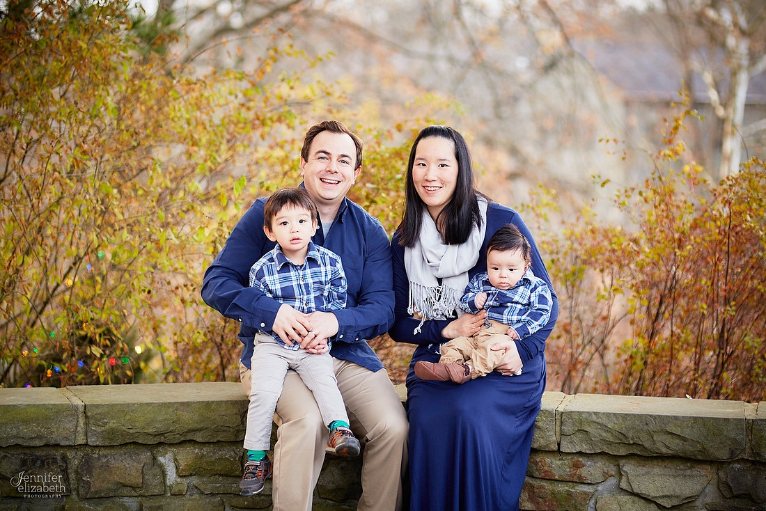 The H Family: Portrait Session in Chagrin Falls, Ohio