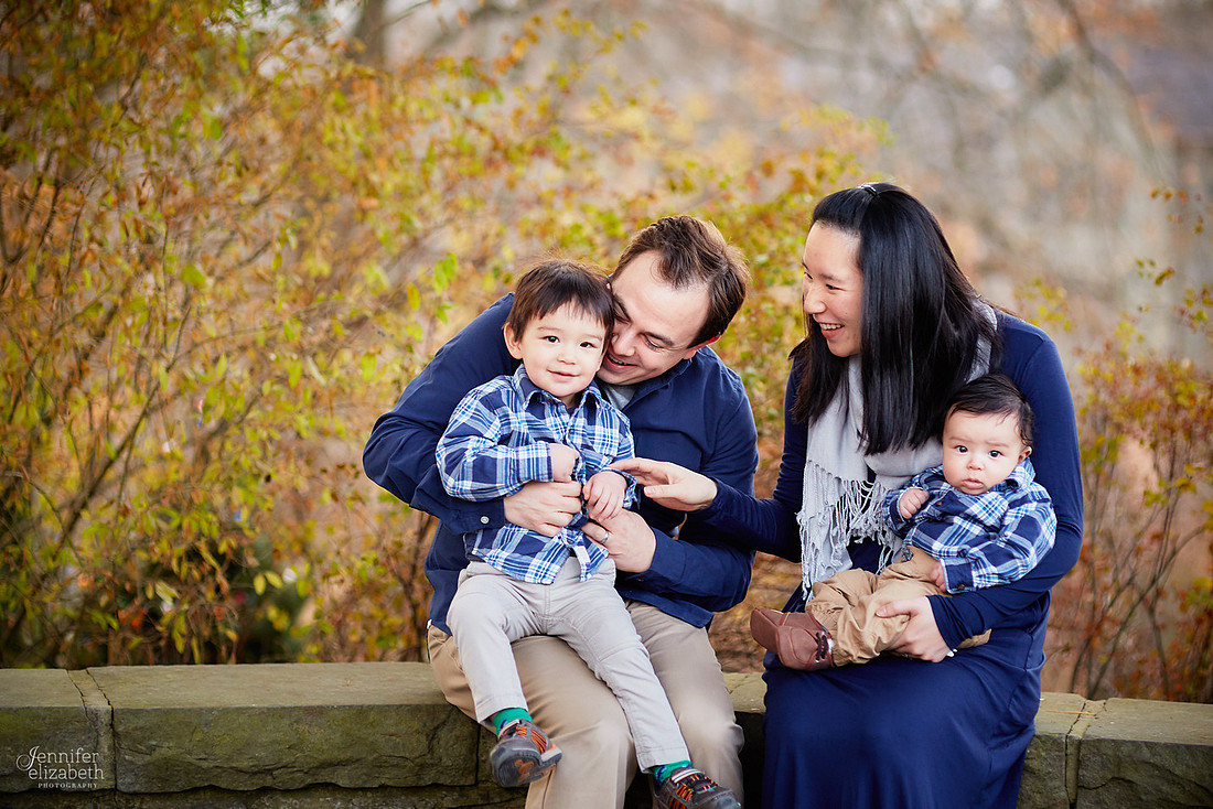 The H Family: Portrait Session in Chagrin Falls, Ohio
