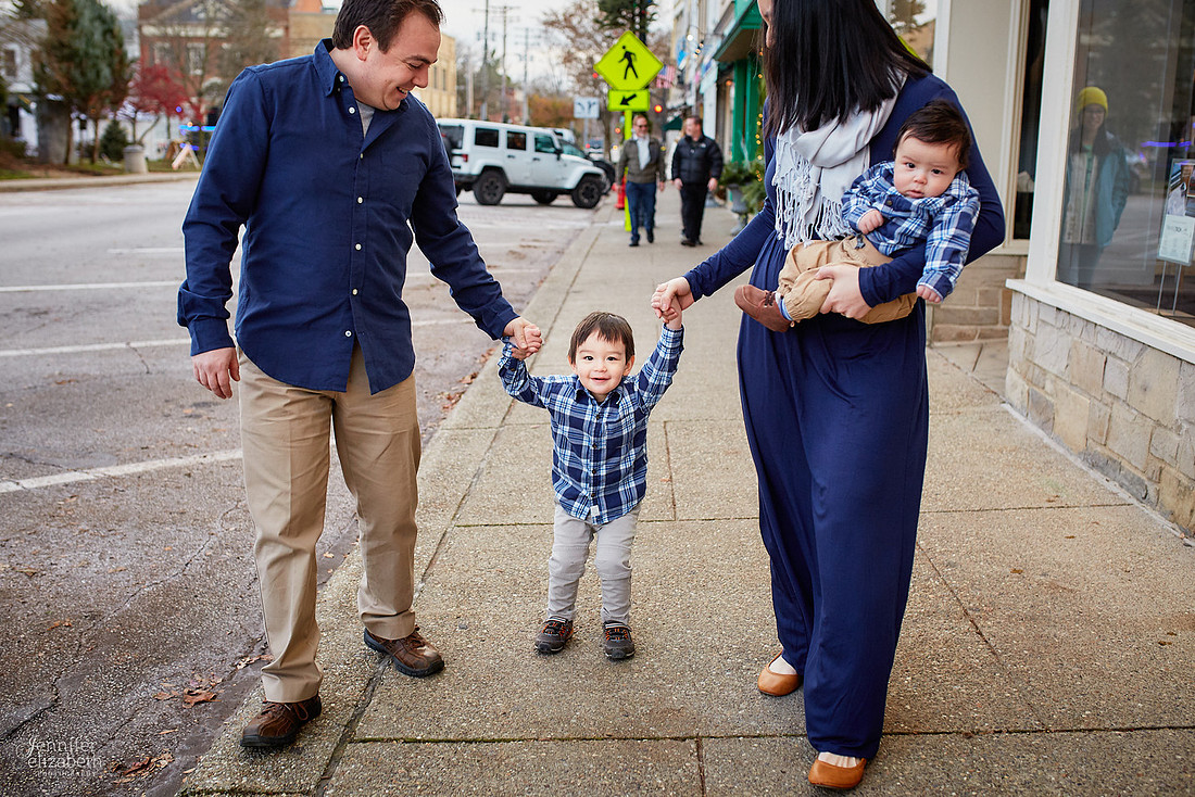 The H Family: Portrait Session in Chagrin Falls, Ohio