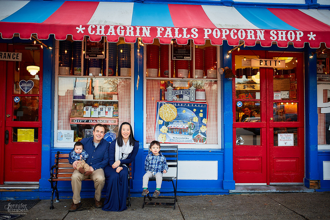 The H Family: Portrait Session in Chagrin Falls, Ohio
