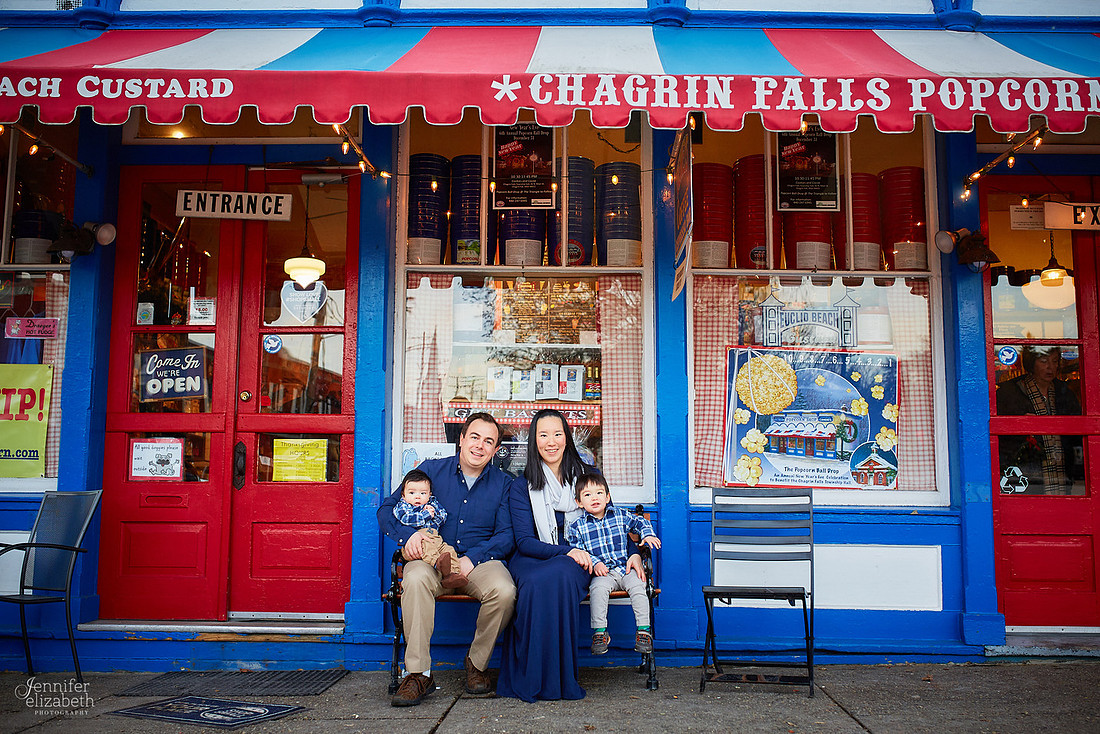 The H Family: Portrait Session in Chagrin Falls, Ohio