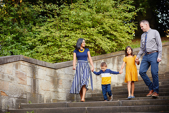 The G Family: Portrait Session at the Italian Cultural Garden in Cleveland