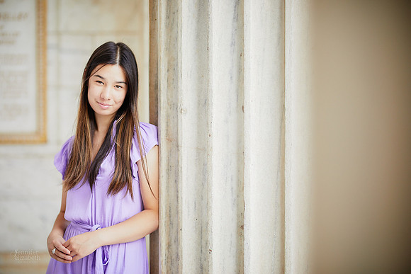 Christina: Senior Portrait Session at the Cleveland Museum of Art and Wade Lagoon