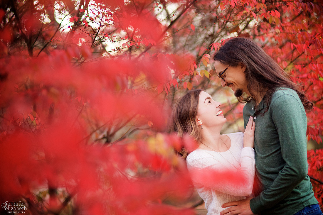 Tess and Adam's Engagement Portrait Session in Olmsted Falls, Cleveland