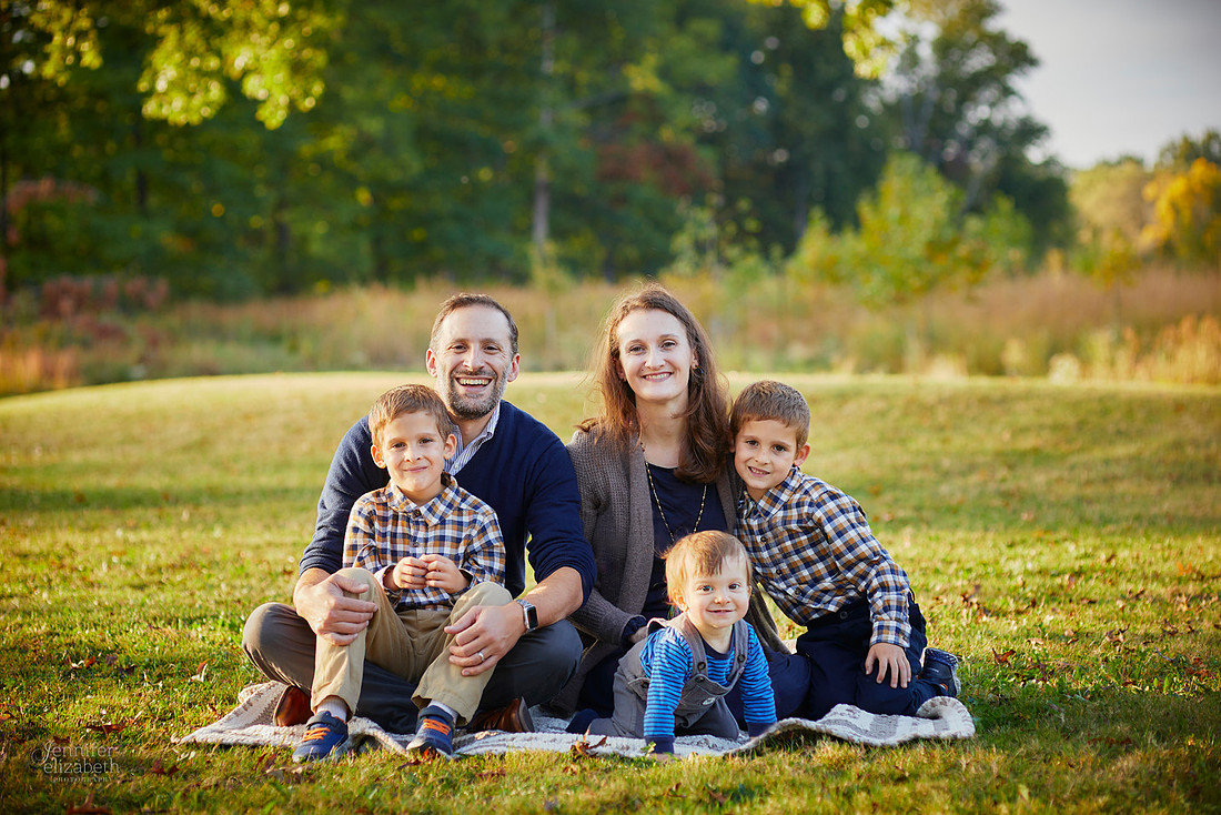 The T Family: Portrait Session at Acacia Reservation in Beachwood