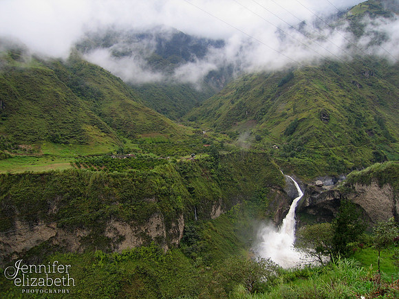 Waterfall near Baños, Ecuador
