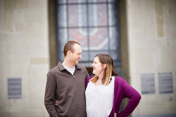 Mary & Nate: Engagement at The Ohio State University in Columbus