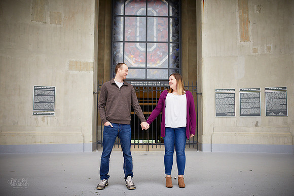Mary & Nate: Engagement at The Ohio State University in Columbus