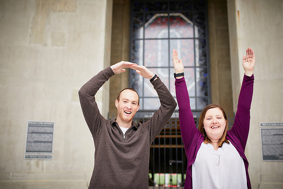 Mary & Nate: Engagement at The Ohio State University in Columbus