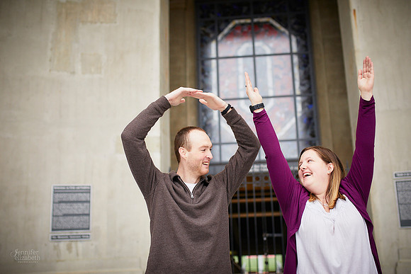 Mary & Nate: Engagement at The Ohio State University in Columbus