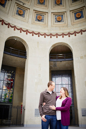 Mary & Nate: Engagement at The Ohio State University in Columbus