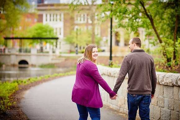 Mary & Nate: Engagement at The Ohio State University in Columbus