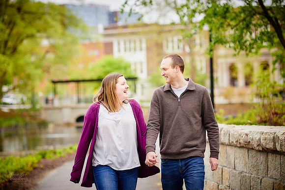 Mary & Nate: Engagement at The Ohio State University in Columbus
