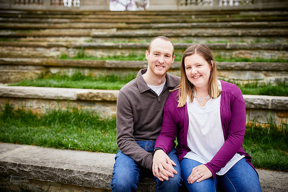 Mary & Nate: Engagement at The Ohio State University in Columbus