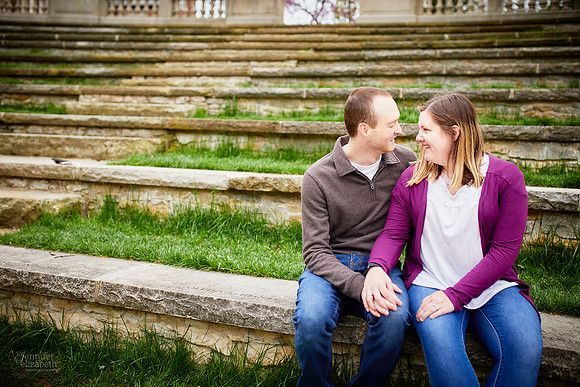 Mary & Nate: Engagement at The Ohio State University in Columbus