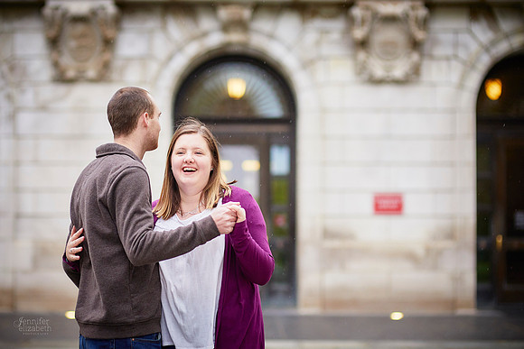 Mary & Nate: Engagement at The Ohio State University in Columbus