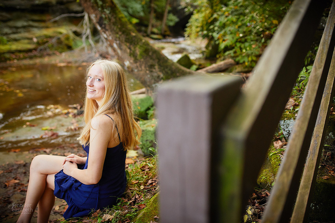 ME: Senior Session at David Fortier Park in Olmstead Falls