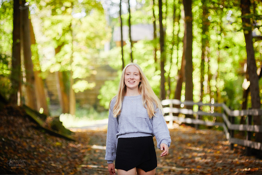 ME: Senior Session at David Fortier Park in Olmstead Falls