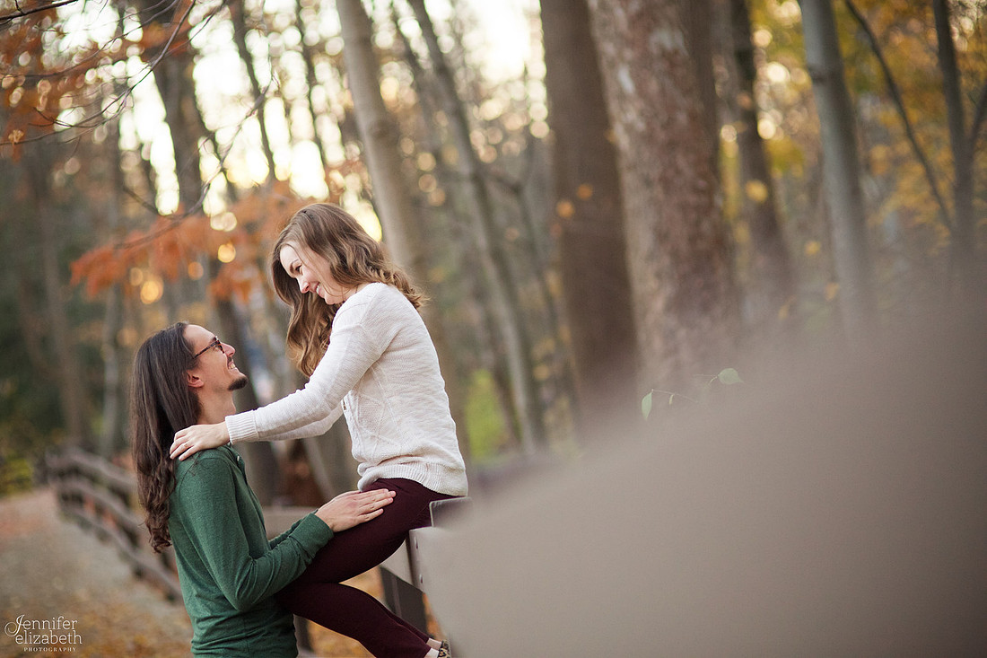 Tess and Adam's Engagement Portrait Session in Olmsted Falls, Cleveland
