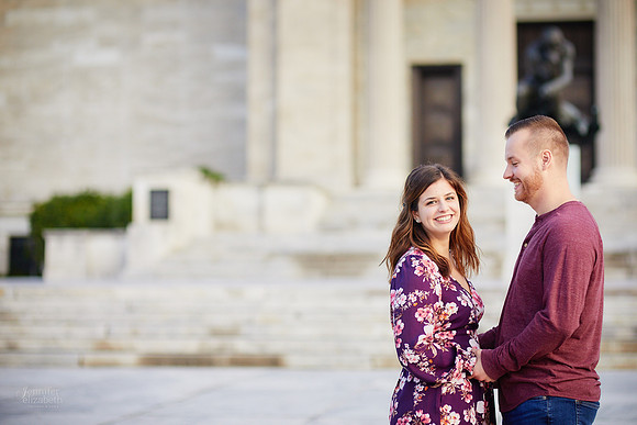 Grace & Gabe: Engagement Session at Wade Oval near the Cleveland Museum of Art