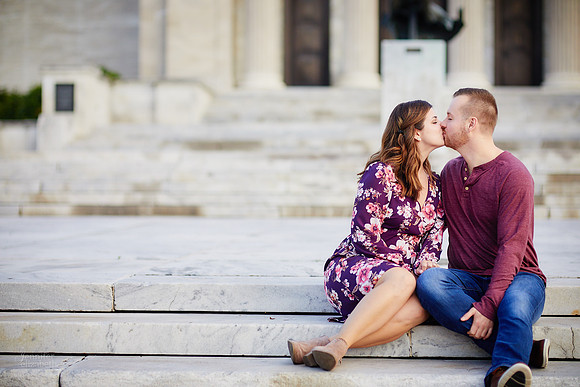 Grace & Gabe: Engagement Session at Wade Oval near the Cleveland Museum of Art