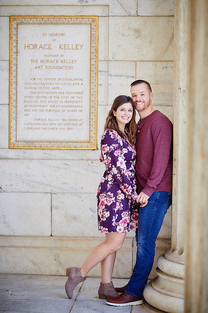Grace & Gabe: Engagement Session at Wade Oval near the Cleveland Museum of Art