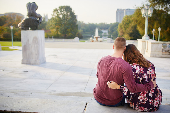 Grace & Gabe: Engagement Session at Wade Oval near the Cleveland Museum of Art