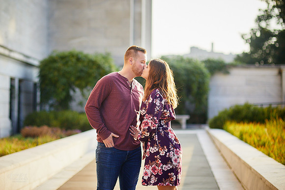 Grace & Gabe: Engagement Session at Wade Oval near the Cleveland Museum of Art