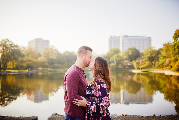 Grace & Gabe: Engagement Session at Wade Oval near the Cleveland Museum of Art