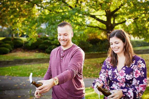 Grace & Gabe: Engagement Session at Wade Oval near the Cleveland Museum of Art
