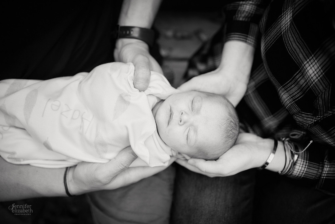 Baby Hazel: Newborn Lifestyle Portrait Session at Home in Chesterland, Ohio