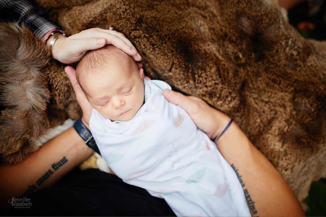 Baby Hazel: Newborn Lifestyle Portrait Session at Home in Chesterland, Ohio