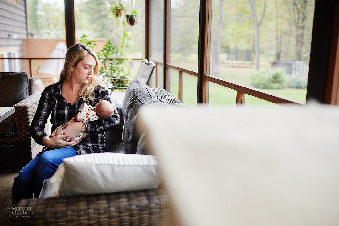 Baby Hazel: Newborn Lifestyle Portrait Session at Home in Chesterland, Ohio