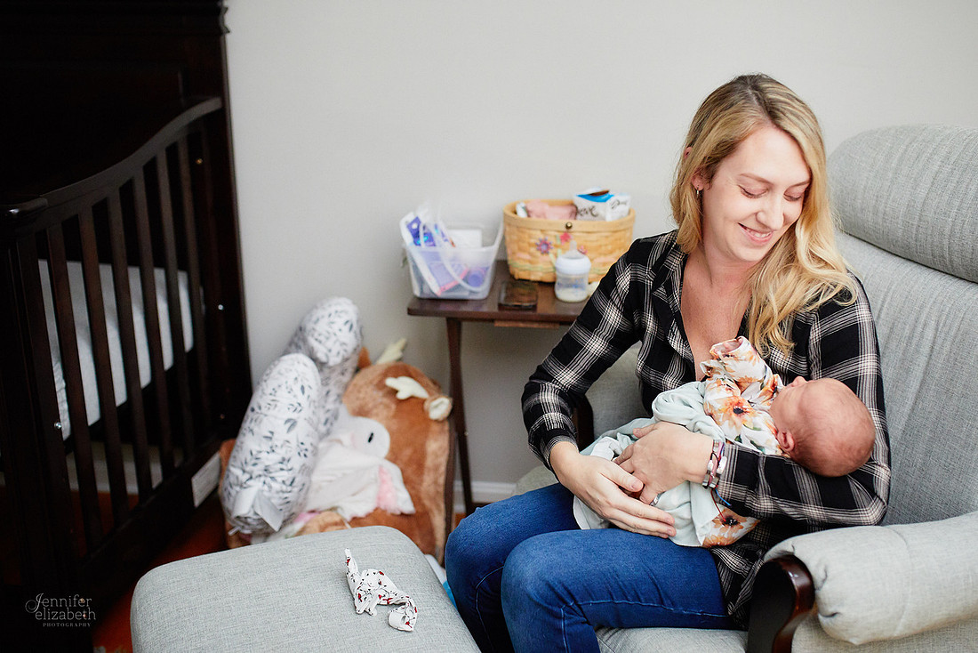 Baby Hazel: Newborn Lifestyle Portrait Session at Home in Chesterland, Ohio