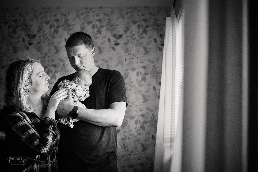 Baby Hazel: Newborn Lifestyle Portrait Session at Home in Chesterland, Ohio