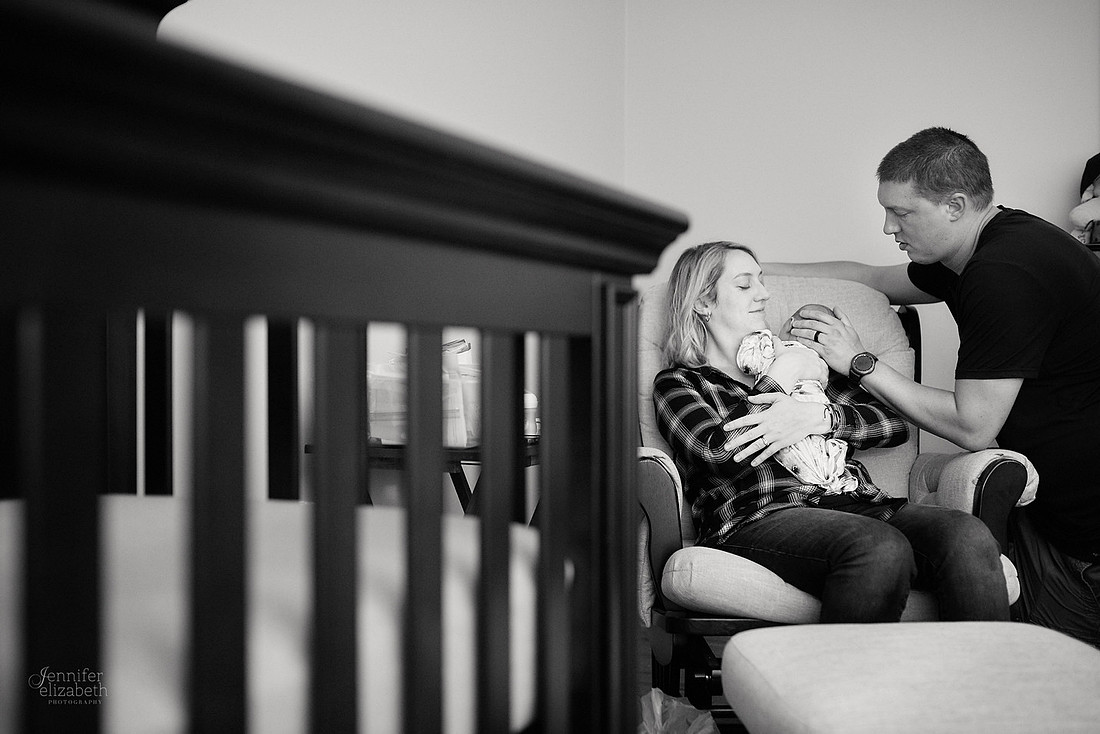 Baby Hazel: Newborn Lifestyle Portrait Session at Home in Chesterland, Ohio