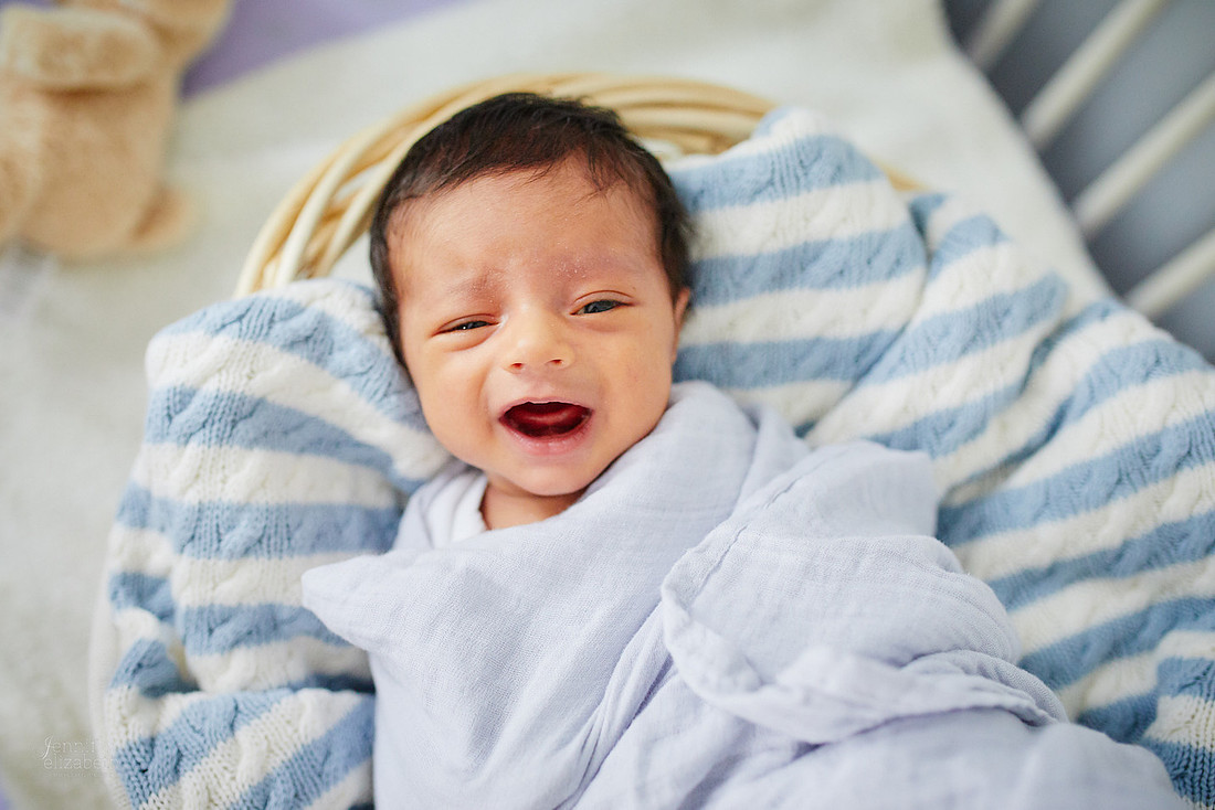 Baby Aarav: Lifestyle Newborn Portrait Session in Beachwood, Ohio