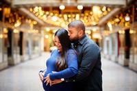 Stephanie & Vick: Maternity Session at the Hyatt Regency Cleveland at The Arcade