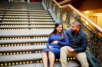 Stephanie & Vick: Maternity Session at the Hyatt Regency Cleveland at The Arcade