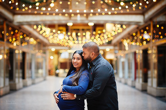 Stephanie & Vick: Maternity Session at the Hyatt Regency Cleveland at The Arcade