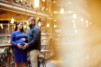 Stephanie & Vick: Maternity Session at the Hyatt Regency Cleveland at The Arcade